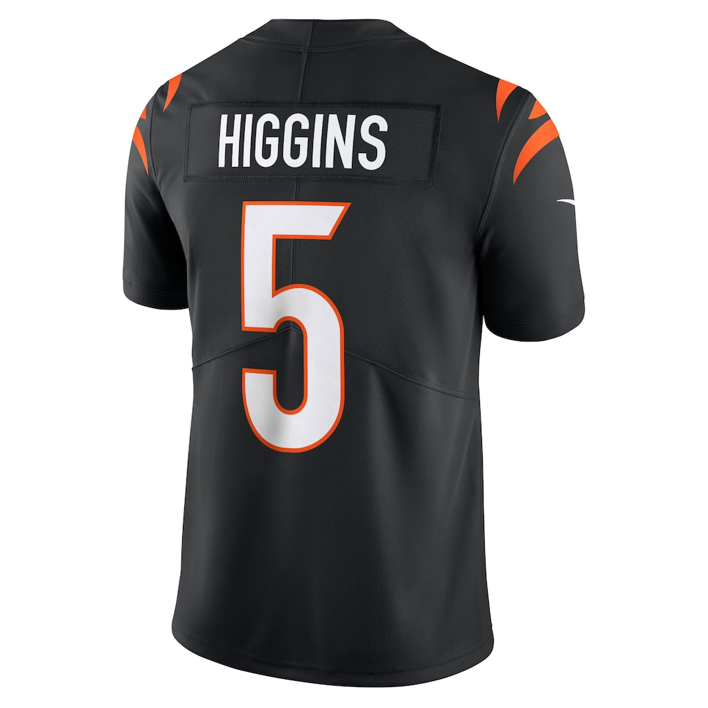 C.Bengals #5 Tee Higgins Black Vapor Untouchable Limited Jersey