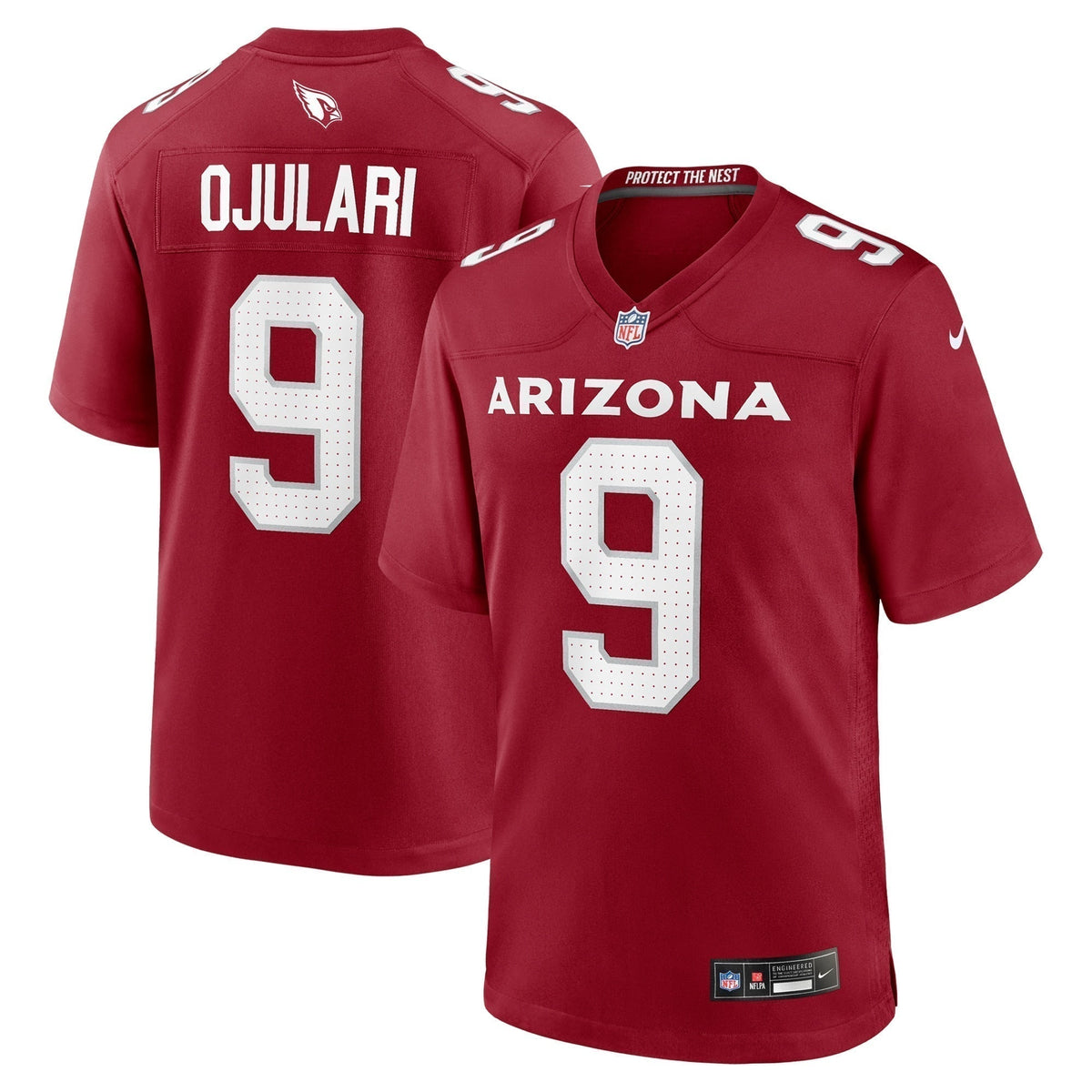 BJ Ojulari Arizona Cardinals  Team Game Jersey -  Cardinal
