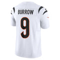 C.Bengals #9 Joe Burrow White Vapor F.U.S.E. Elite Jersey