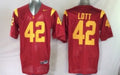 Men's USC Trojans Ronnie Lott #42 Cardinal Player Game Jersey