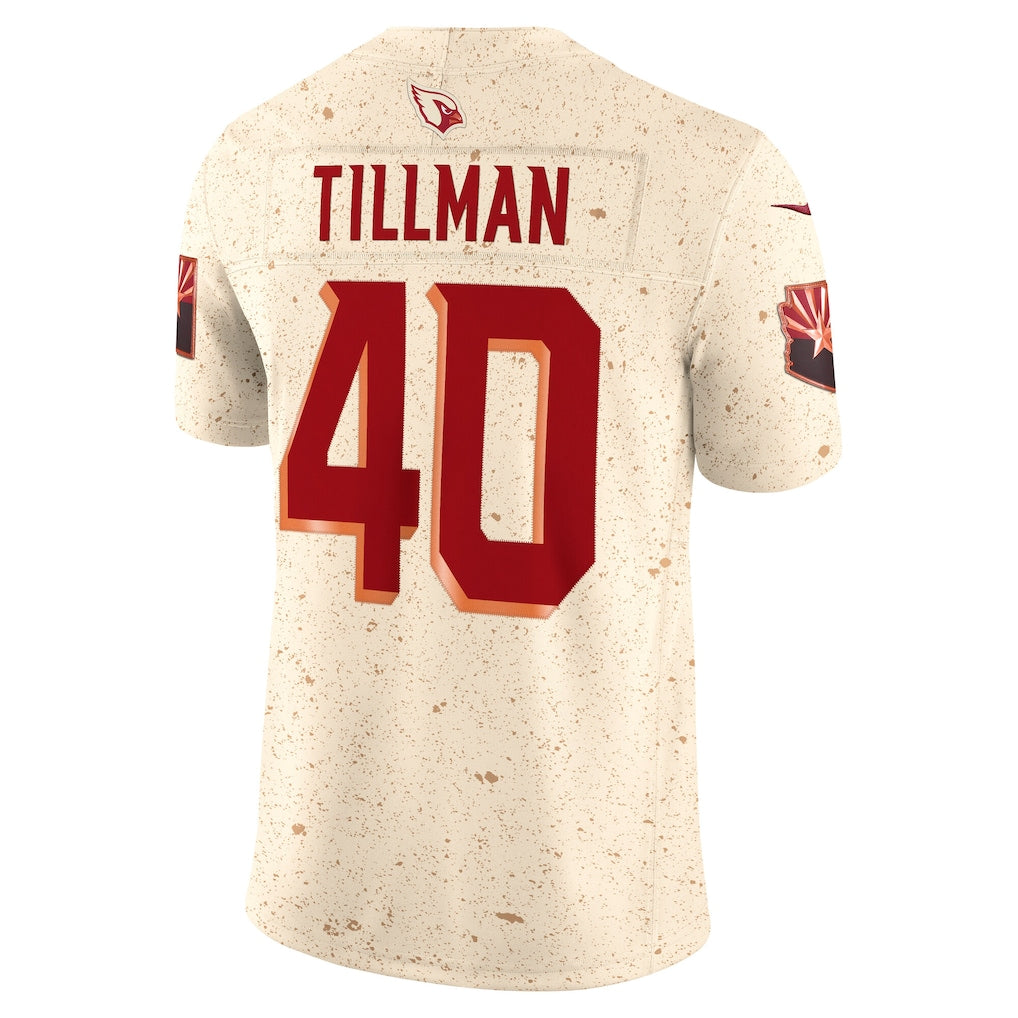 A.Cardinals #40 Pat Tillman Natural 2025 Rivalries Collection Retired Player Limited Jersey