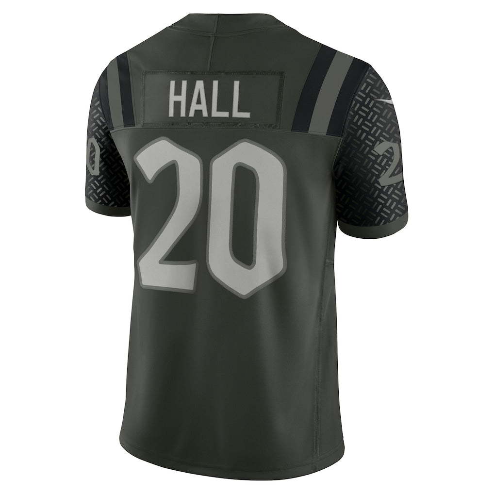 NY.Jets #20 Breece Hall Gotham Green 2025 Rivalries Collection Limited Jersey