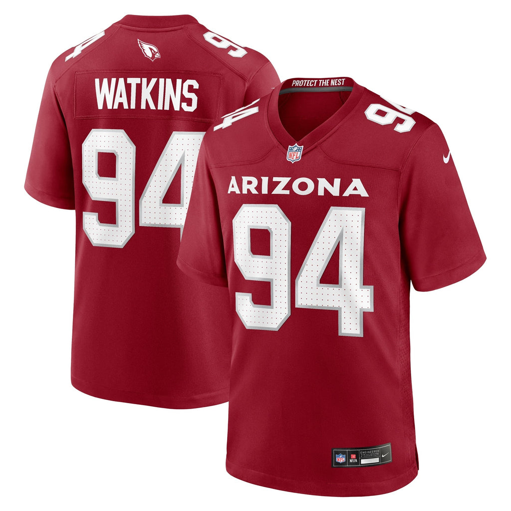 Carlos Watkins Arizona Cardinals  Game   Jersey - Cardinal