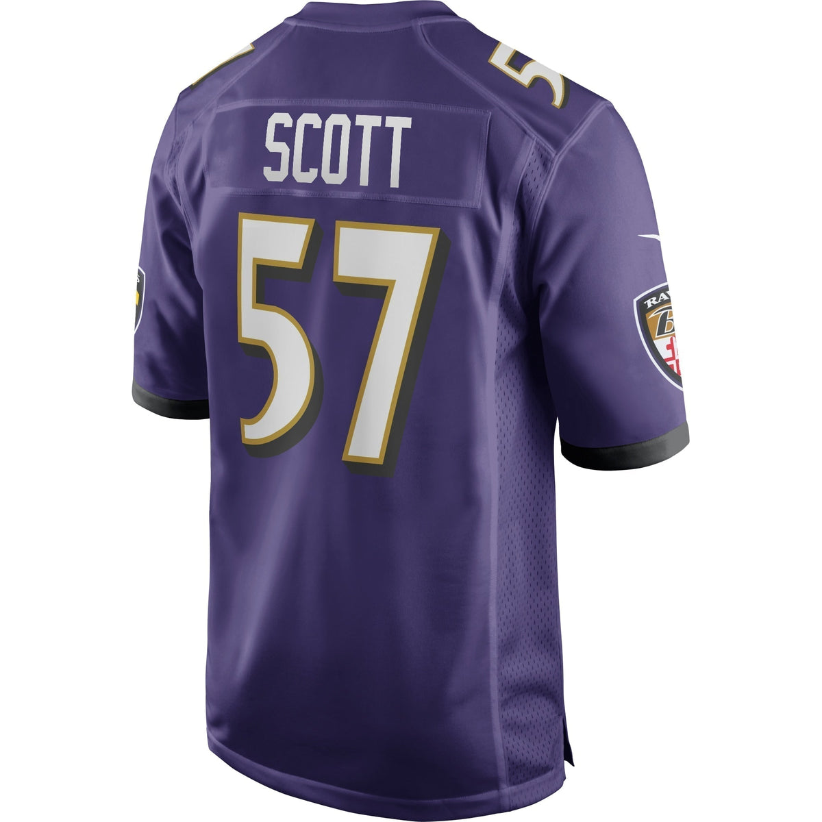 Bart Scott Baltimore Ravens  Game Retired   Jersey - Purple