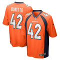 Nik Bonitto Denver Broncos  Game   Jersey - Orange