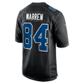 IN.Colts #84 Tyler Warren Carbon Black Fashion Game Jersey