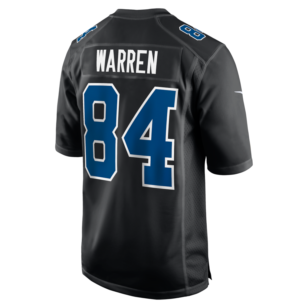 IN.Colts #84 Tyler Warren Carbon Black Fashion Game Jersey