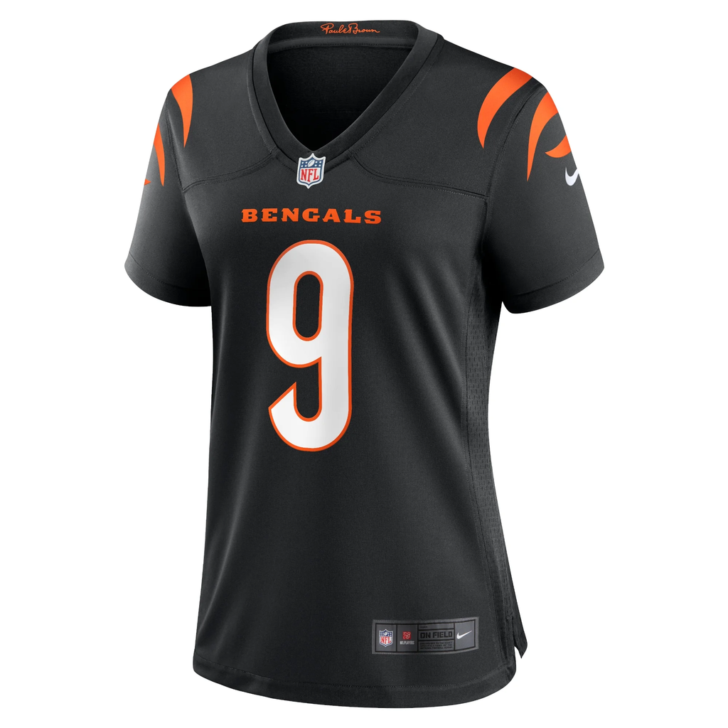 Women's  Joe Burrow Black Cincinnati Bengals Player Game Jersey