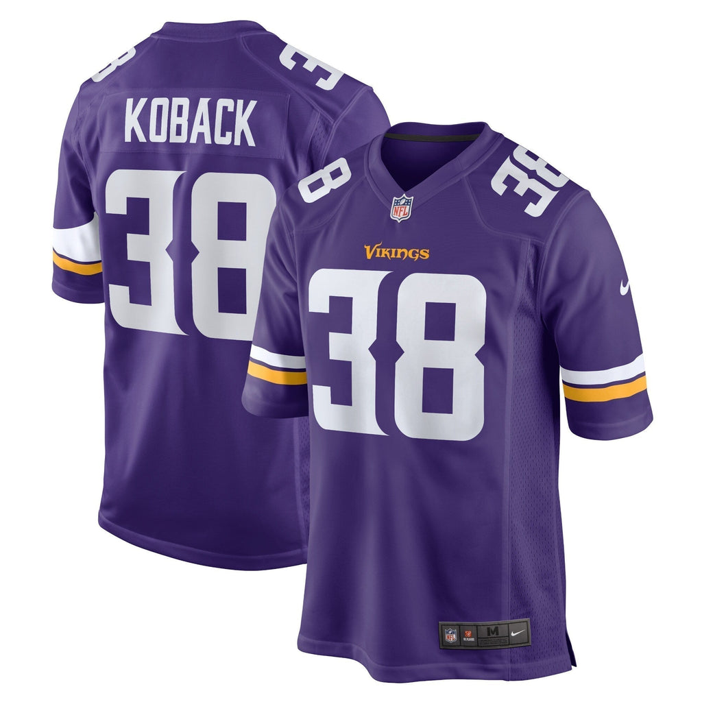 Bryant Koback Minnesota Vikings  Home Game   Jersey - Purple