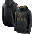 Men's Minnesota Vikings 2020 Salute to Service Hoodie Black