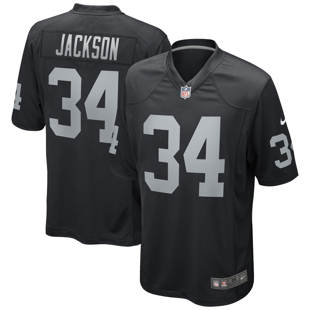 Bo Jackson Las Vegas Raiders  Game Retired   Jersey - Black
