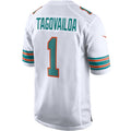 M.Dolphins #1 Tua Tagovailoa White 2nd Alternate Game Jersey