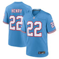 Derrick Henry Tennessee Titans  Oilers Throwback Alternate Game   Jersey - Light Blue