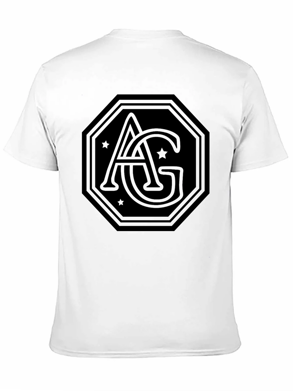 AG Logo Black Tee - Modern Graphic Print