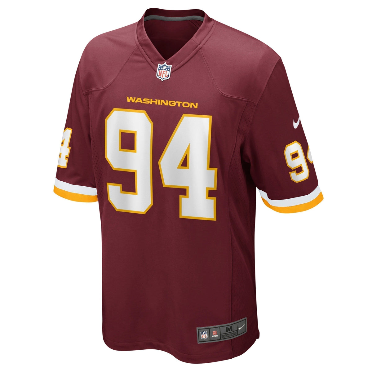 Daron Payne Washington Football Team  Game   Jersey - Burgundy