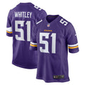 Benton Whitley Minnesota Vikings  Home Game   Jersey - Purple