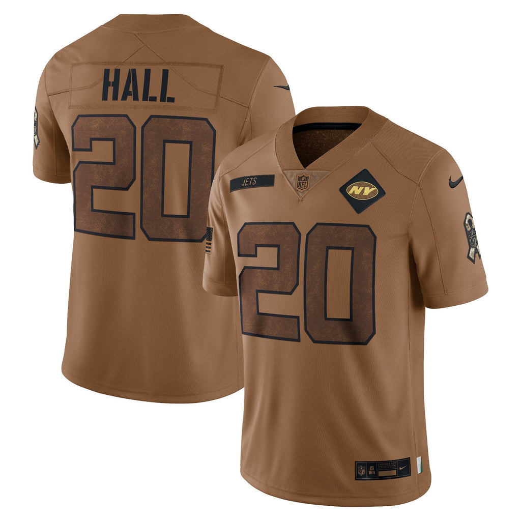 Breece Hall New York Jets  Salute To Service Limited Jersey - Brown
