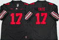 Men's Ohio State Buckeyes Carnell Tate #17 Black Player Jersey