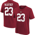 Christian McCaffrey San Francisco 49ers  Name & Number T-Shirt - Scarlet