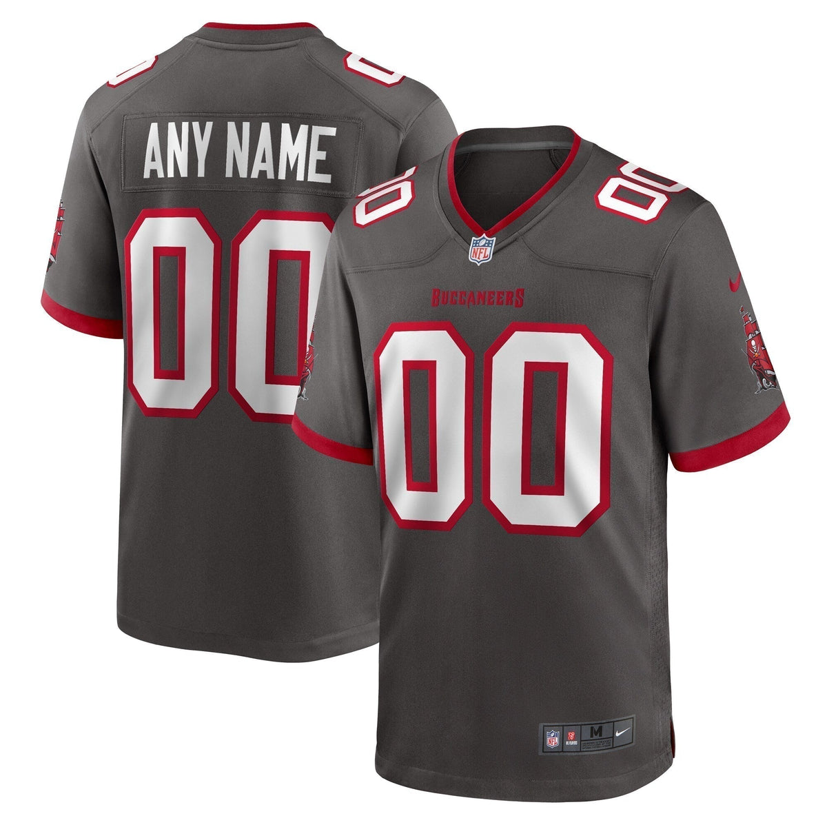 Tampa Bay Buccaneers  Alternate Custom Game Jersey - Pewter