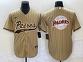 Men's San Diego Padres Tan Replica Player Jersey1 Joint Edition