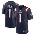 Ja'Lynn Polk New England Patriots  Team Game Jersey -  Navy