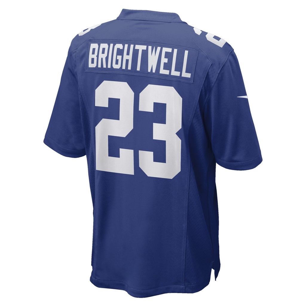 Gary Brightwell New York Giants  Team Game   Jersey - Royal