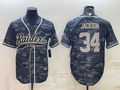 Men's Las Vegas Raiders Bo Jackson Grey Camouflage Game Jersey Joint Edition
