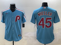 Men's Philadelphia Phillies Zack Wheeler Light Blue Limited Player Jersey