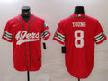 Men's San Francisco 49ers Steve Young Scarlet Player Game Jersey