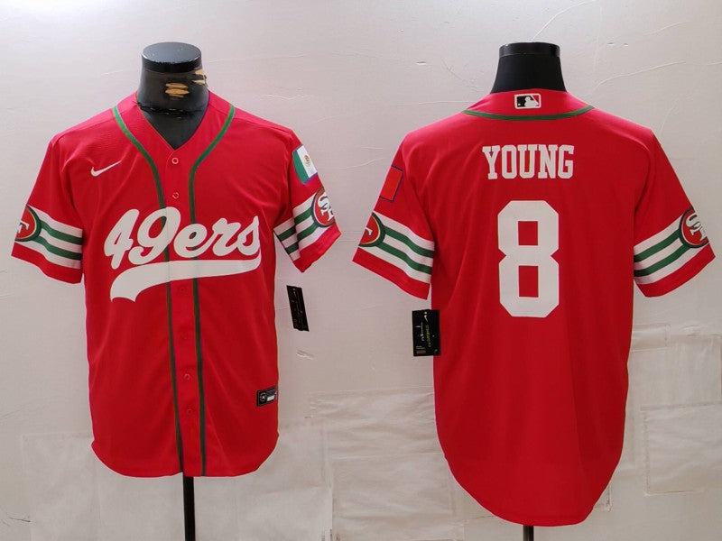 Men's San Francisco 49ers Steve Young Scarlet Player Game Jersey