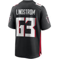A.Falcons #63 Chris Lindstrom Black Team Game Jersey