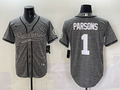 Men's Green Bay Packers Micah Parsons Grey Game Jersey