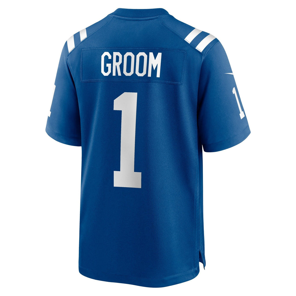 Number 1 Groom Indianapolis Colts  Game Jersey - Royal