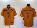 Men's Atlanta Falcons Bijan Robinson Brown Salute To Service Limited Jersey