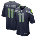 Men's Seattle Seahawks Jaxon Smith-Njigba  College Navy Super Bowl LX Patch Game Jersey