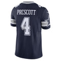D.Cowboys #4 Dak Prescott Navy Vapor F.U.S.E. Limited Jersey
