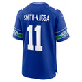 S.Seahawks #11 Jaxon Smith-Njigba Royal Throwback Player Game Jersey