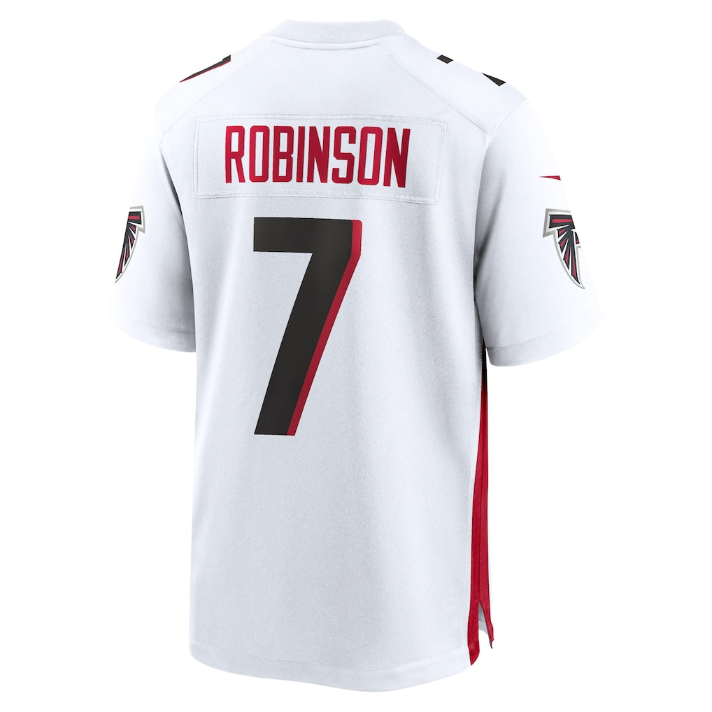 A.Falcons #7 Bijan Robinson White Game Jersey