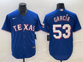 Men's Texas Rangers Adolis Garcia Blue Replica Baseball Jersey