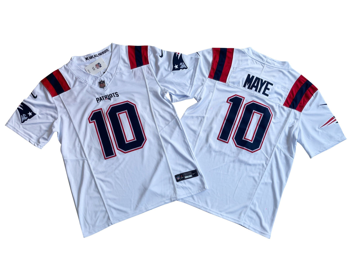 New England Patriots 10# Mac Jones  Vapor F.U.S.E. Limited White Jersey