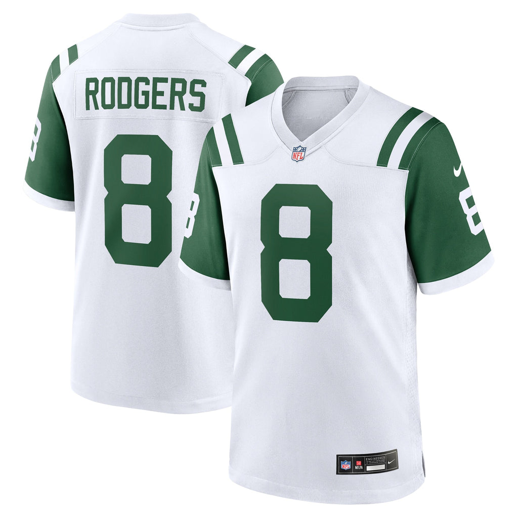 Aaron Rodgers New York Jets  Classic Alternate Game Jersey - White