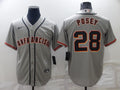 Men's San Francisco Giants Buster Posey Gray Replica Baseball Jersey