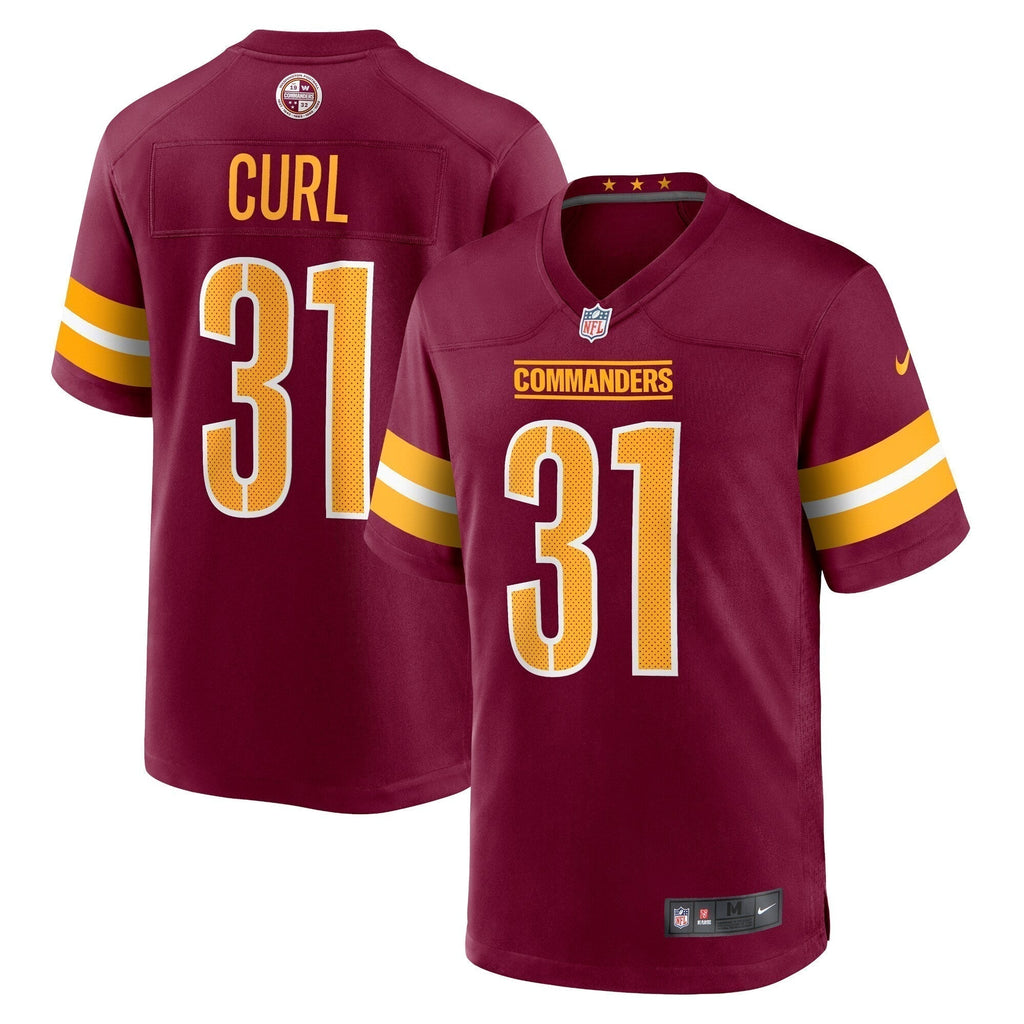 Kamren Curl Washington Commanders  Game Jersey - Burgundy