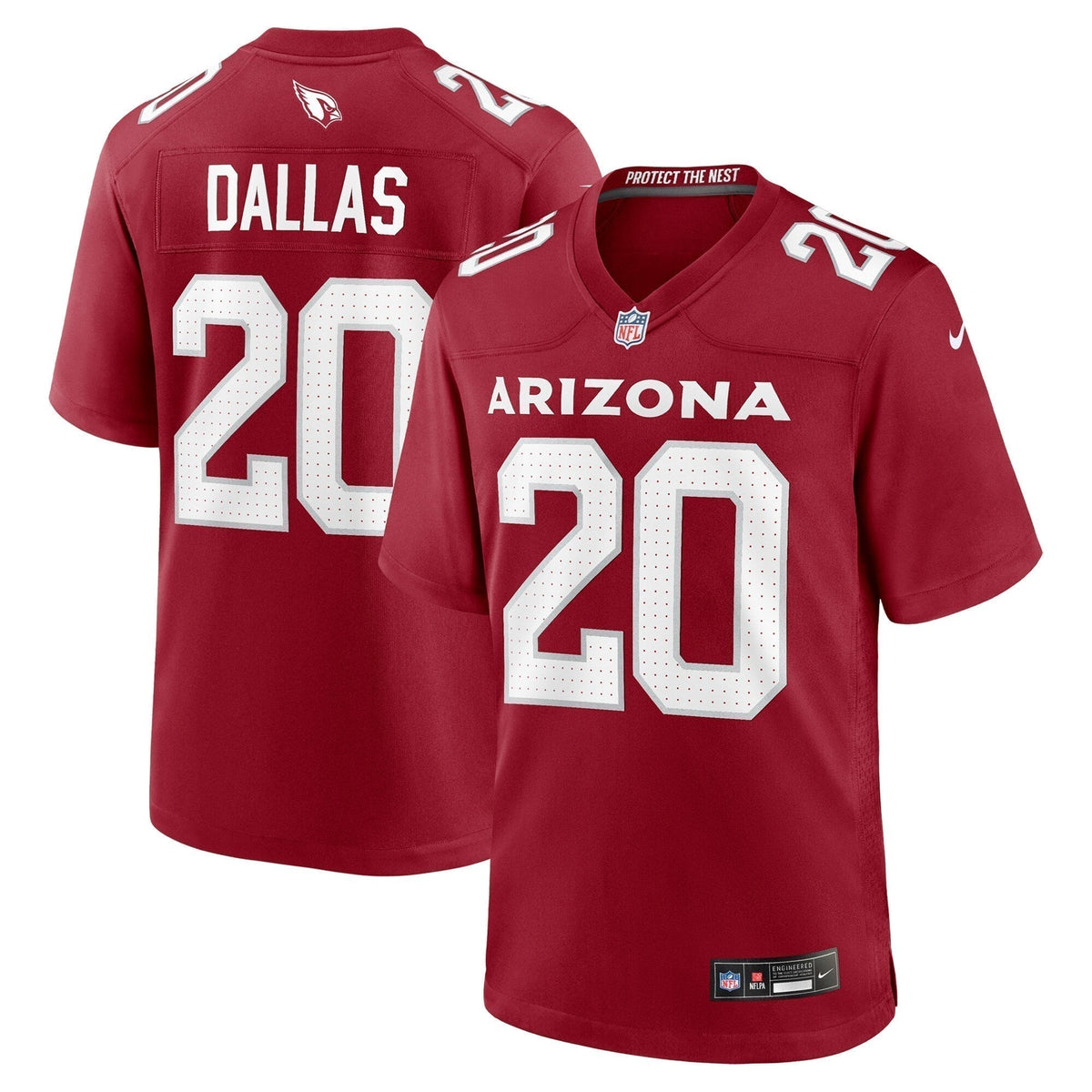 DeeJay Dallas Arizona Cardinals  Team Game Jersey -  Cardinal