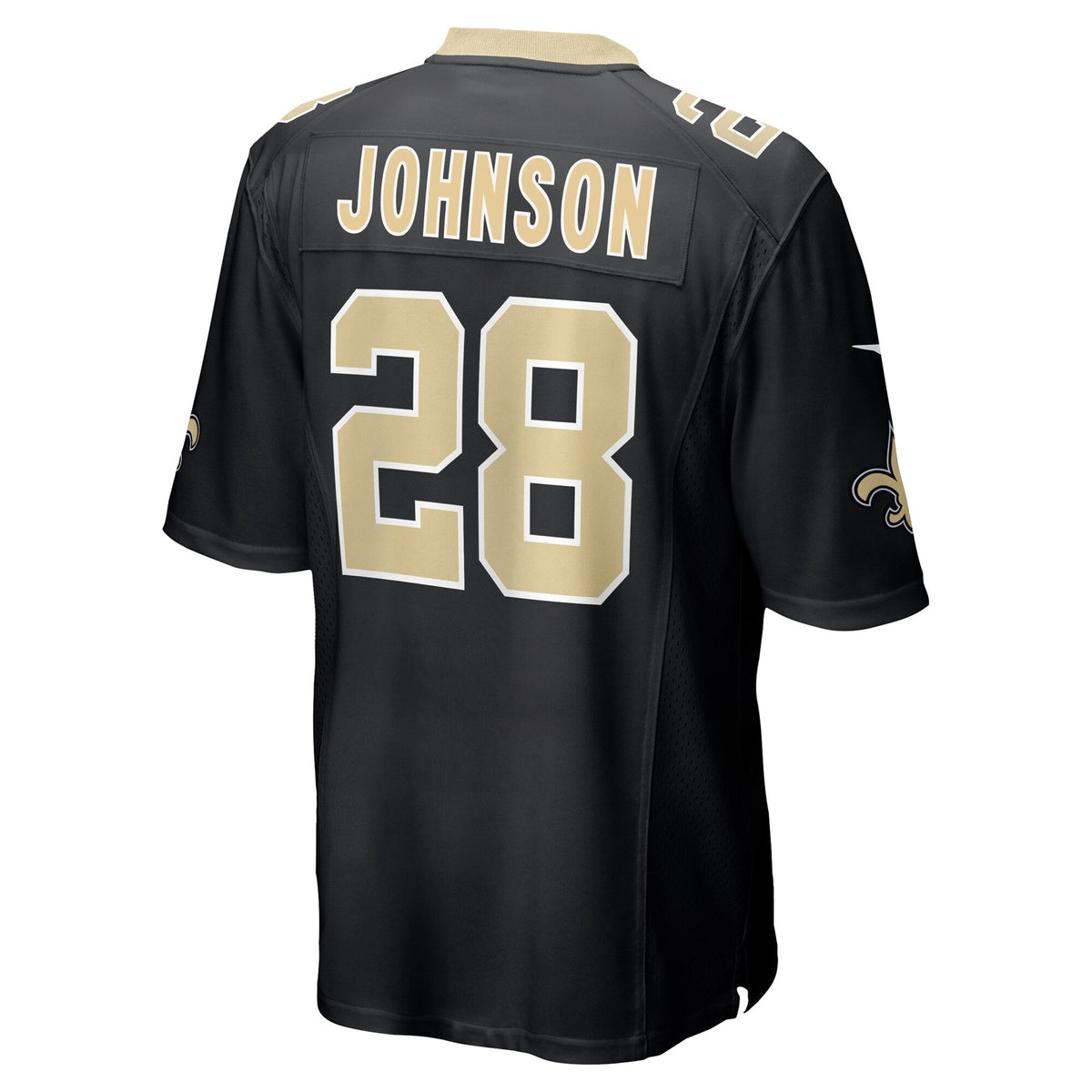 Lonnie Johnson New Orleans Saints  Game   Jersey - Black