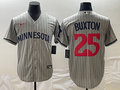 Men's Minnesota Twins Byron Buxton Gray Alternate Replica Player Jersey