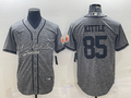 Men's San Francisco 49ers George Kittle Grey Game Jersey Joint Edition