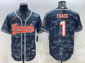 Men's Cincinnati Bengals Ja'Marr Chase Grey Camouflage Fashion Game Jersey