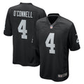 Aidan O'Connell Las Vegas Raiders   Game Jersey -  Black